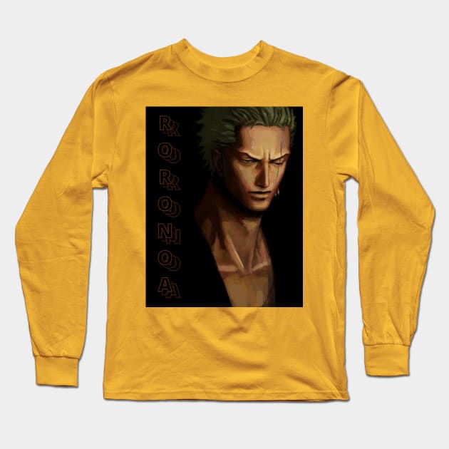 Roronoa Zoro Long Sleeve T-Shirt by Next Graffics